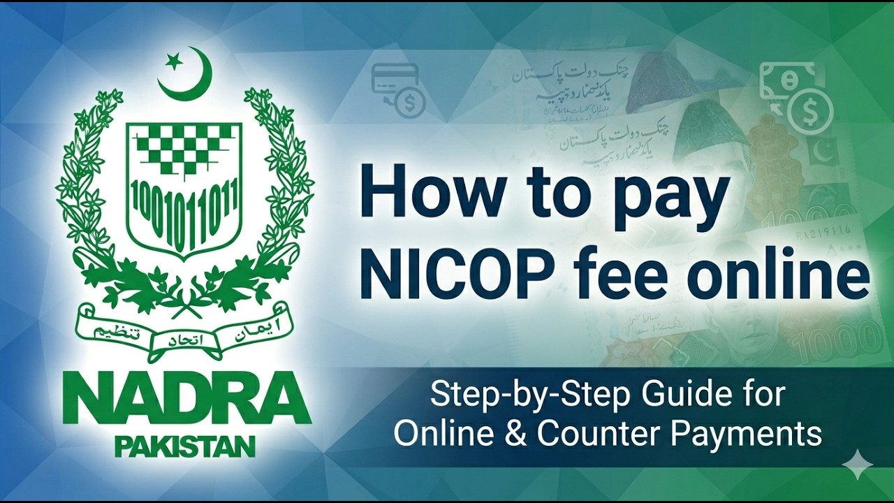 How to pay NICOP fee online from pak identity application. #nadraupdate #nadraonline #overseasjobs