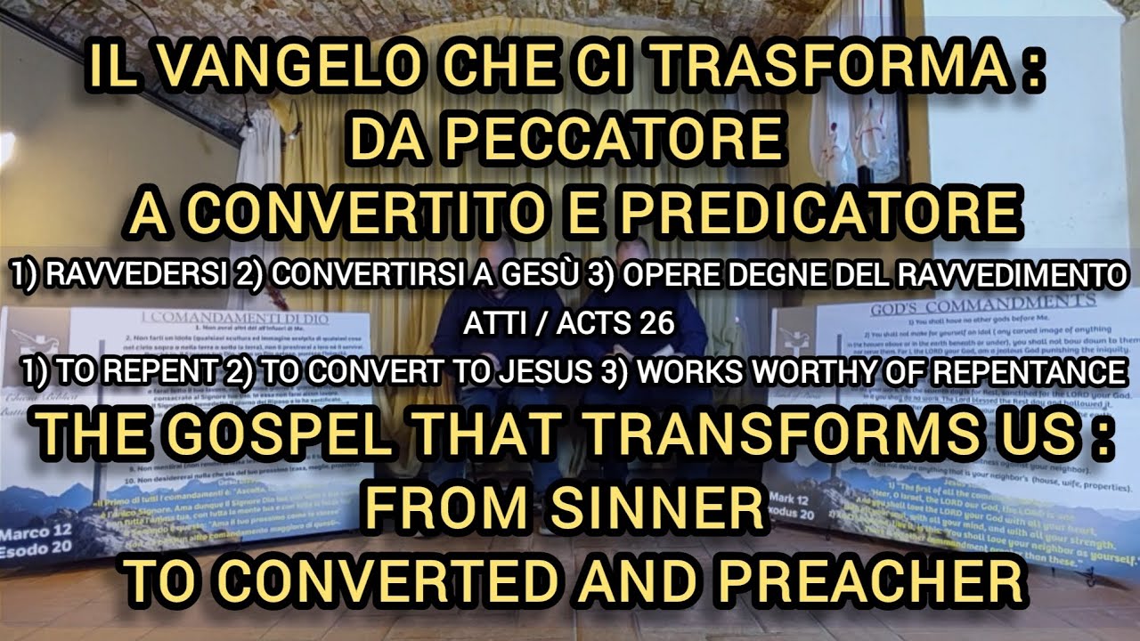 IL VANGELO CHE CI TRASFORMA 