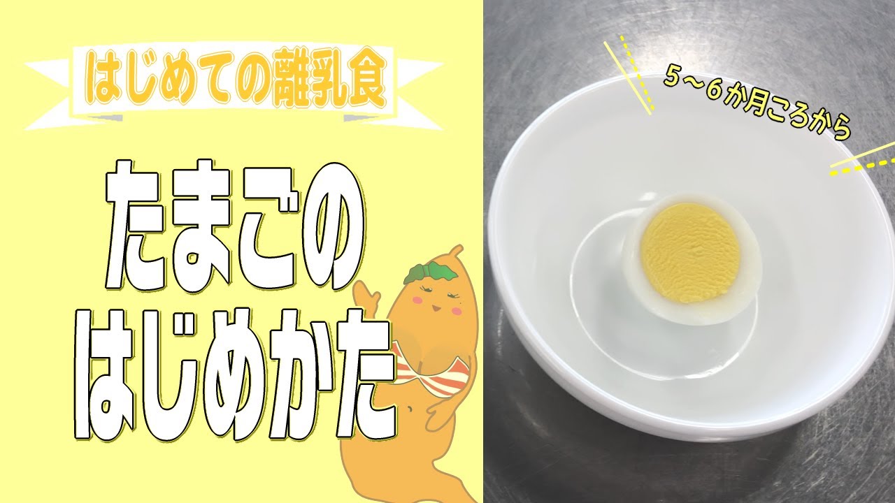 はじめての離乳食【たまごのはじめかた】