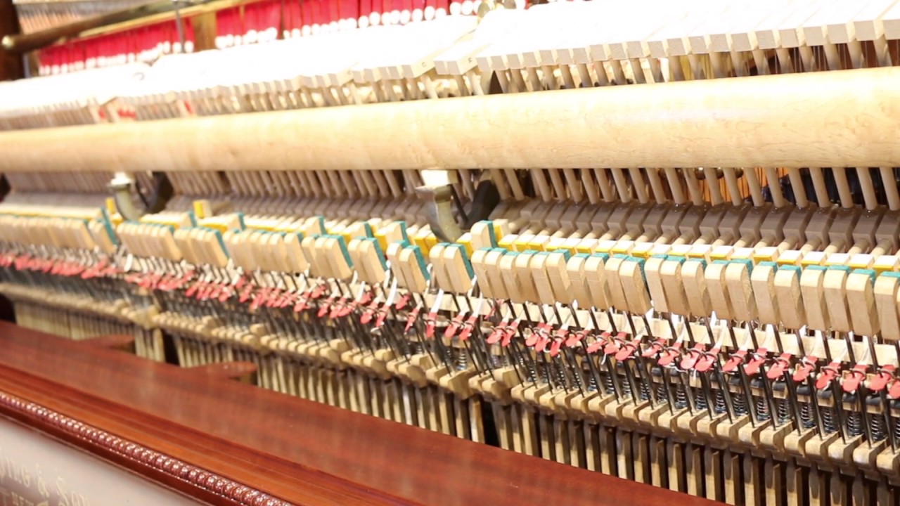 Antique Piano Shop - Wing and Son Upright, 5 Pedal