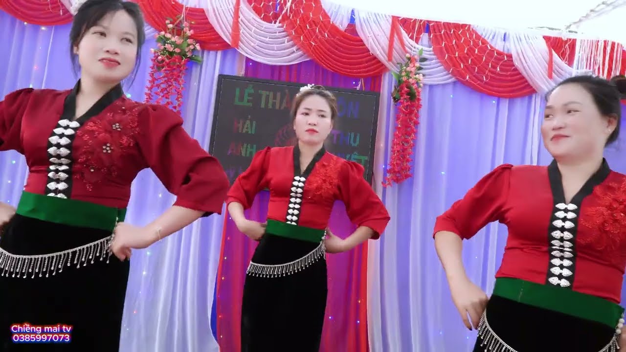 Vũ điệu lướt sóng đạp mây tuyệt vời nhất tại lễ thành hôn Hải Anh - Thu Nguyệt bản bước xã pắc ngà