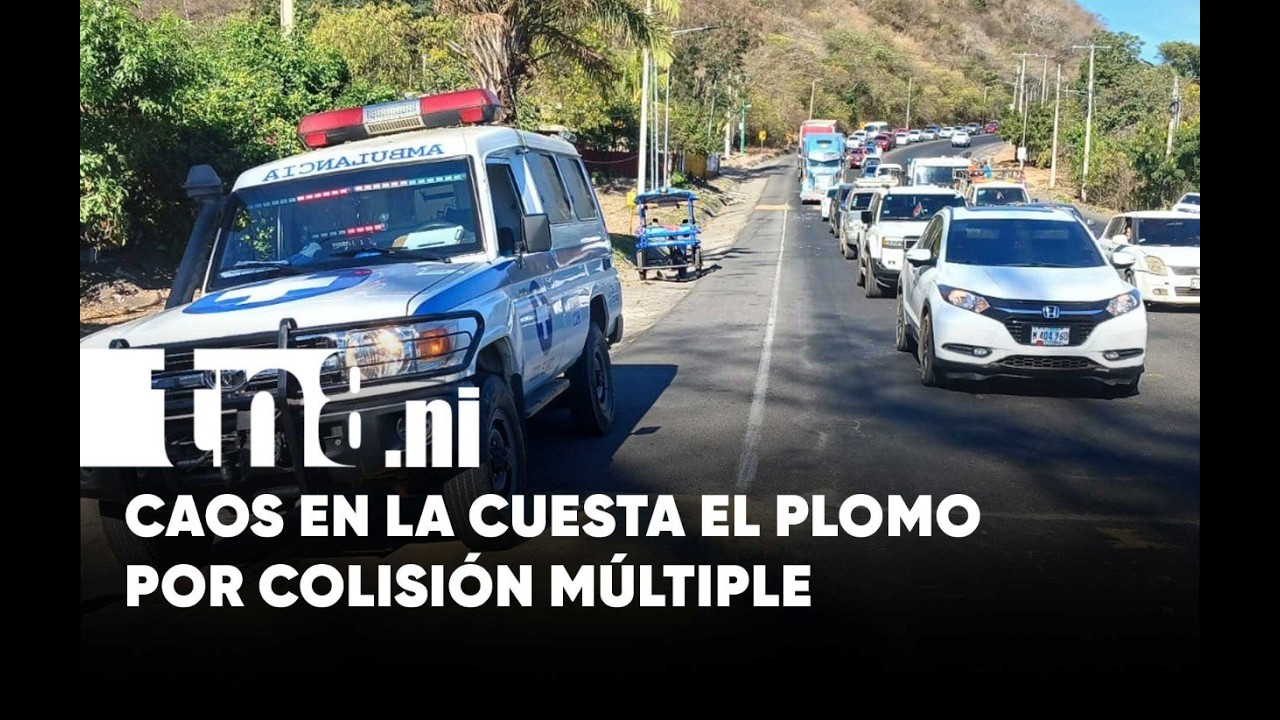 Mañana de caos en la Cuesta El Plomo con una quintuple colisión