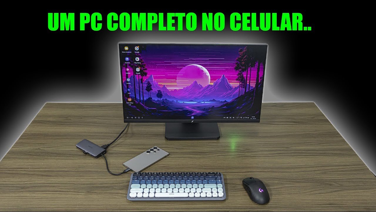 TESTEI O MODO DEX DO S24 ULTRA, VIROU UM PC PRA TRABALHAR E ESTUDAR