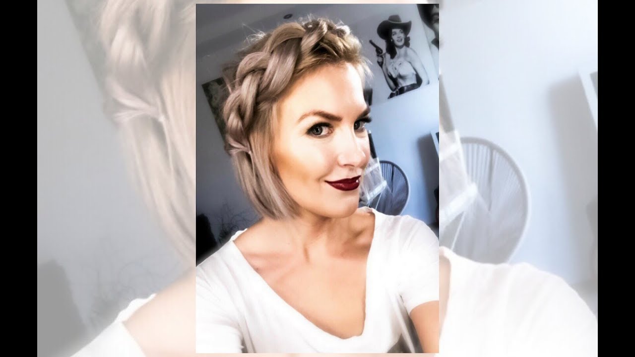 Warkocz odwrócony| Cienkie, krótkie włosy