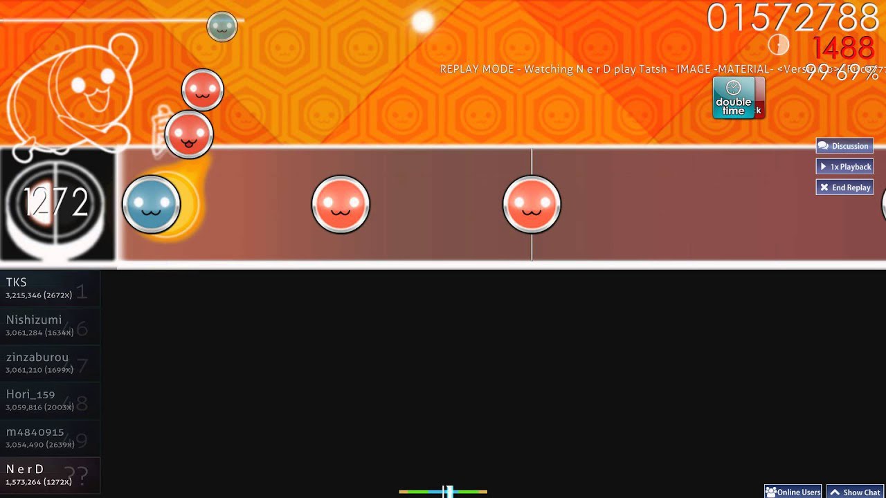 Crazy osu!Taiko hacker