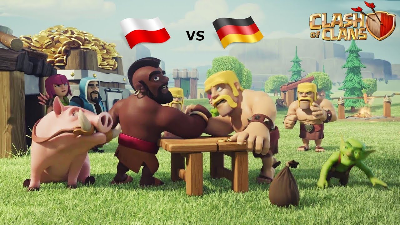 Polska vs Die Kampfzelle 🌟 Wojna Polsko Niemiecka 🌟 Clash of Clans Polska 2018