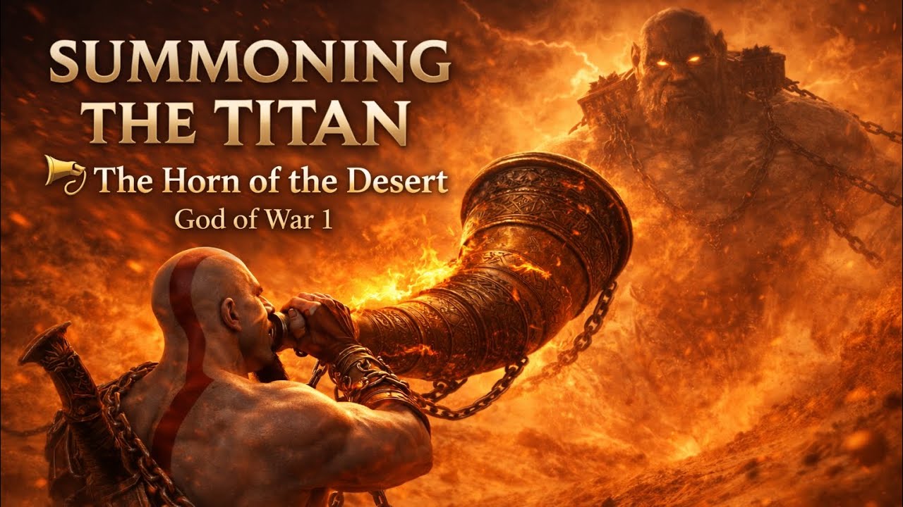 SUMMONING THE TITAN | The Horn of the Desert 📯🏜️ | God of War 1