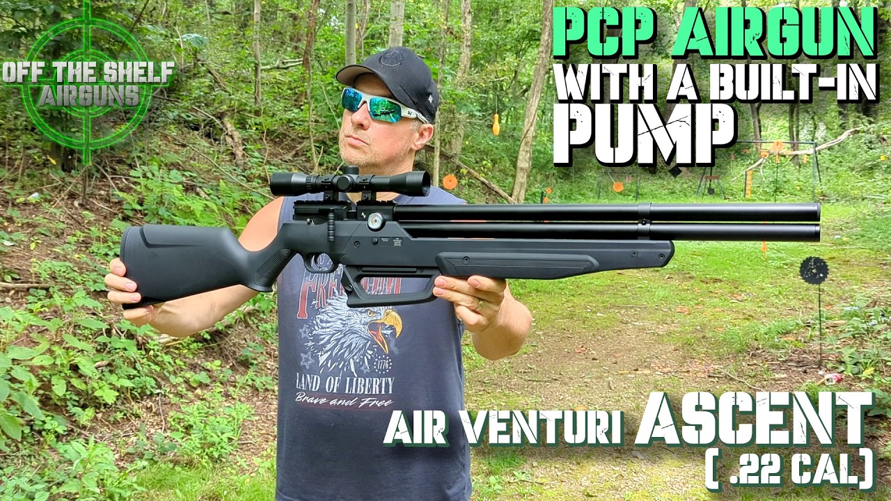 Wiatr&oacute;wka PCP Air Venturi Ascent (kal. .22) z wbudowaną pompką
