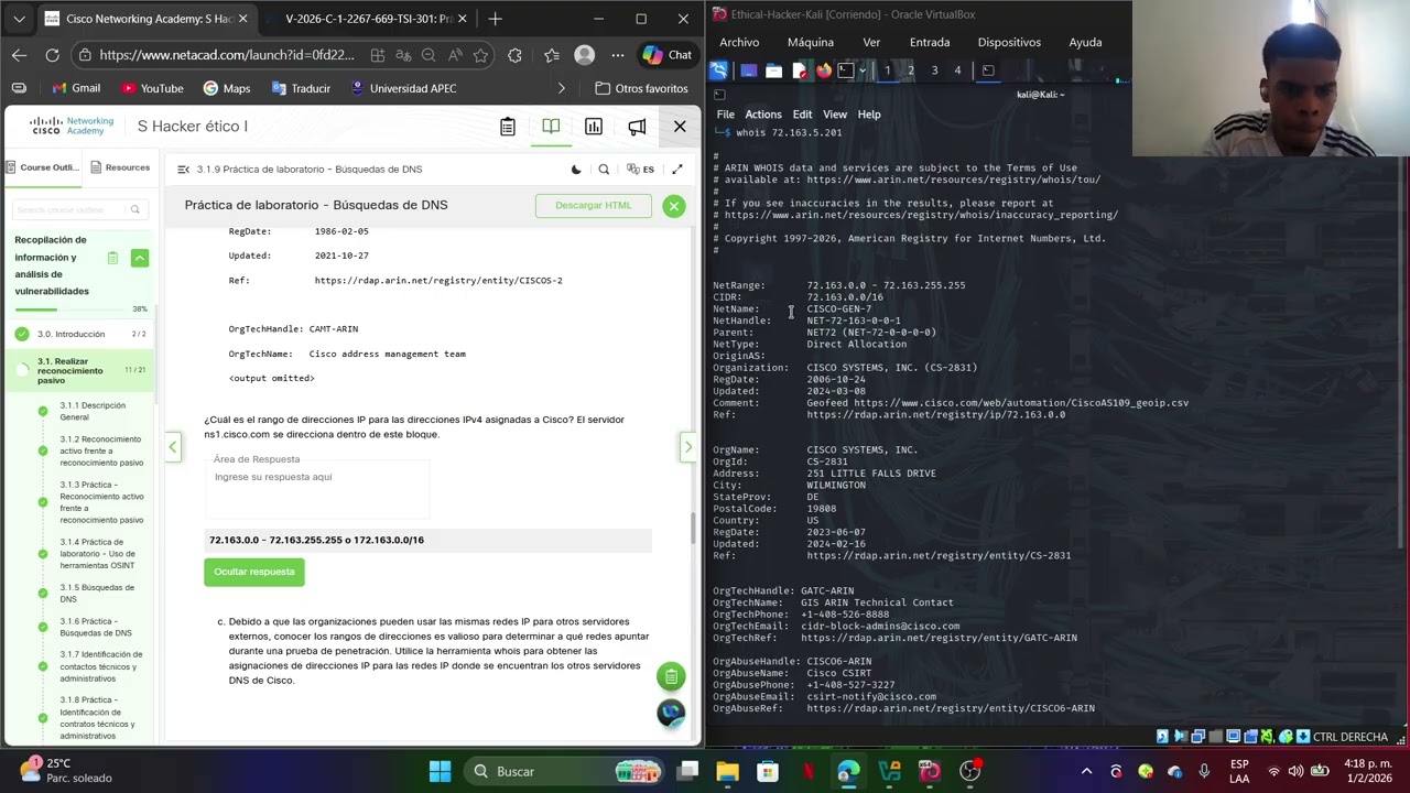 3.1.9 Lab - DNS Lookups