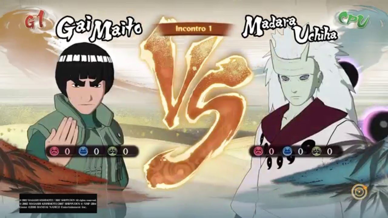 Naruto Shippuden Ultimate Ninja Storm 4 | Gai (Guerra Ninja) Vs Madara (6 Vie)