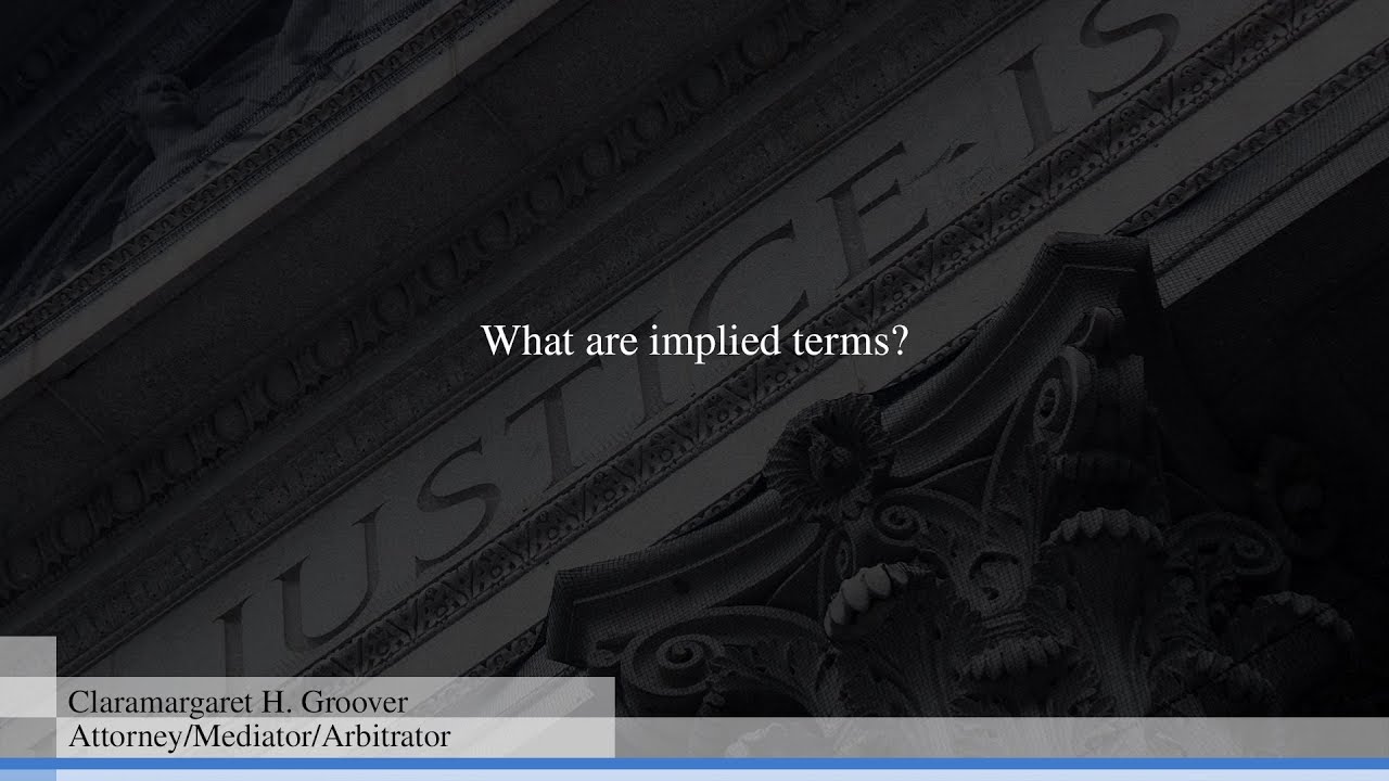 What are implied terms?
