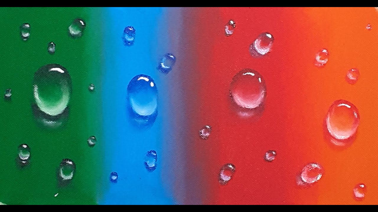 PINTURA EN TELA//CÓMO PINTAR GOTAS DE AGUA