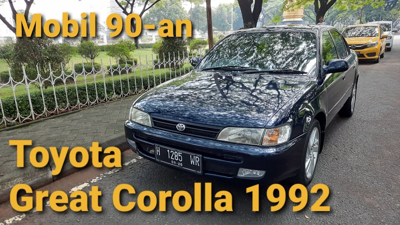 Toyota Great Corolla SEG 1992, Mobil 90-an, Tampilan dan Fitur Masih Menawan, Dibanding Soluna?