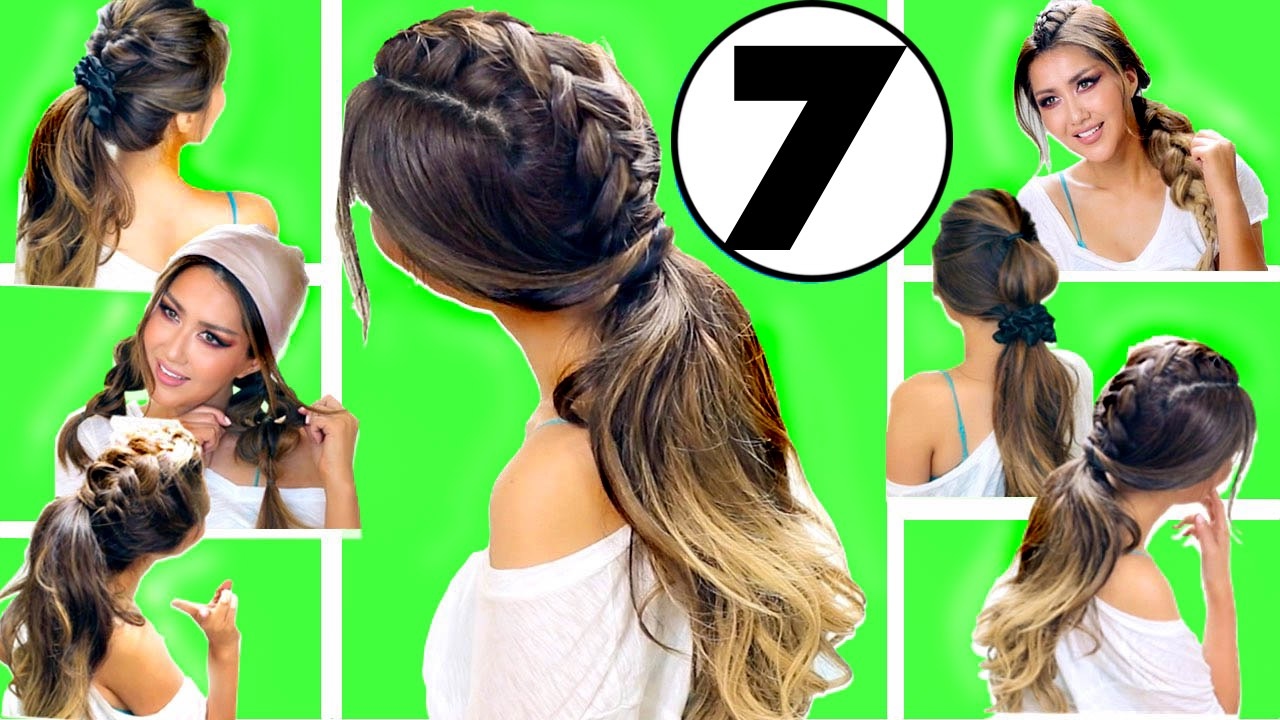★ TOP 7 EASY EVERYDAY HAIRSTYLES of 2017 👍🏽 | Hairstyles for Medium Long Hair