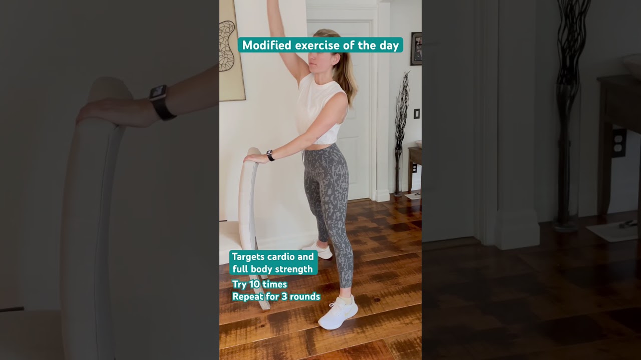 Low impact at home exercise to try! #inclusivemovement #lowimpactworkout