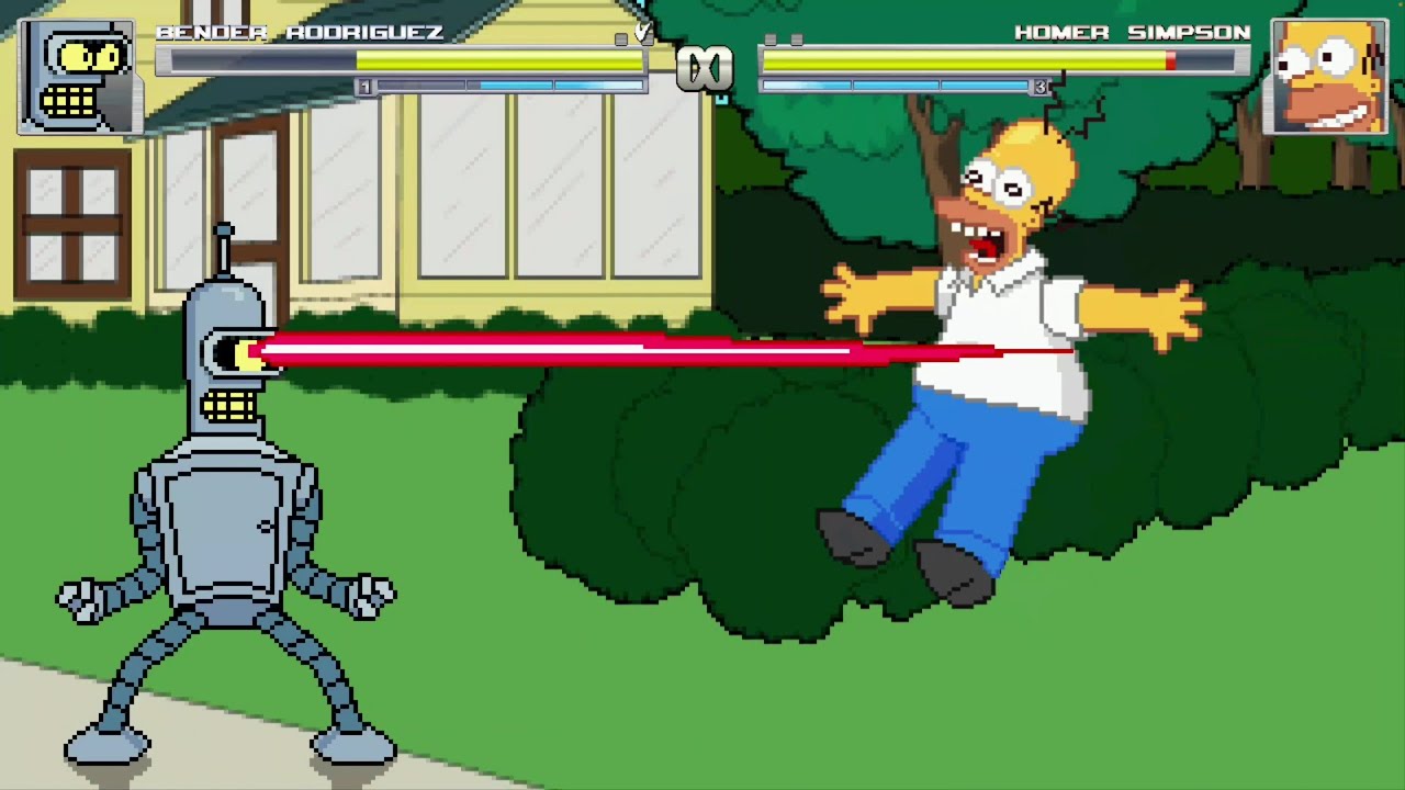 BENDER RODRIGUEZ VS HOMER SIMPSON (THE SEARCH FOR GRIFFIN)