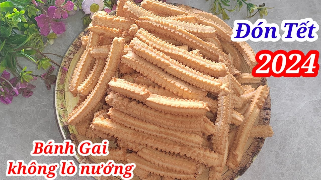 Cách làm bánh gai không lò nướng béo giòn xốp thơm ngon chỉ cần chai nhựa tạo hình rất đẹp đón Tết 🎆