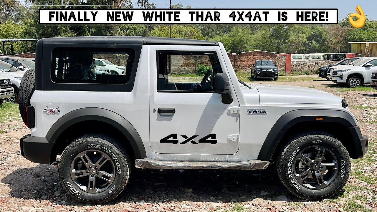New UPDATED Mahindra Thar 4x4 White Colour is here 🔥 Rs 16.77L | LX Diesel Automatic - Top Model