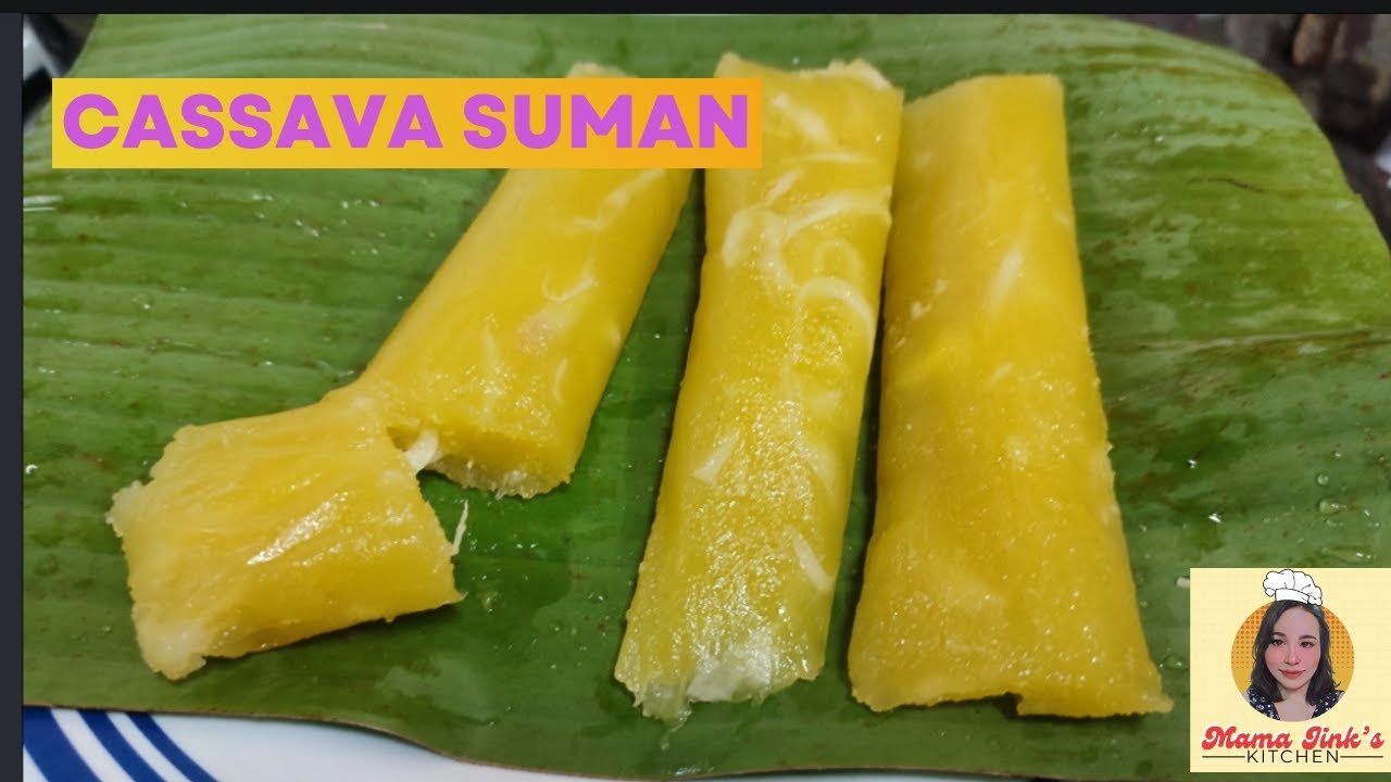 HOW TO MAKE STEAMED CASSAVA IN BANANA LEAVES | SUMAN CASSAVA