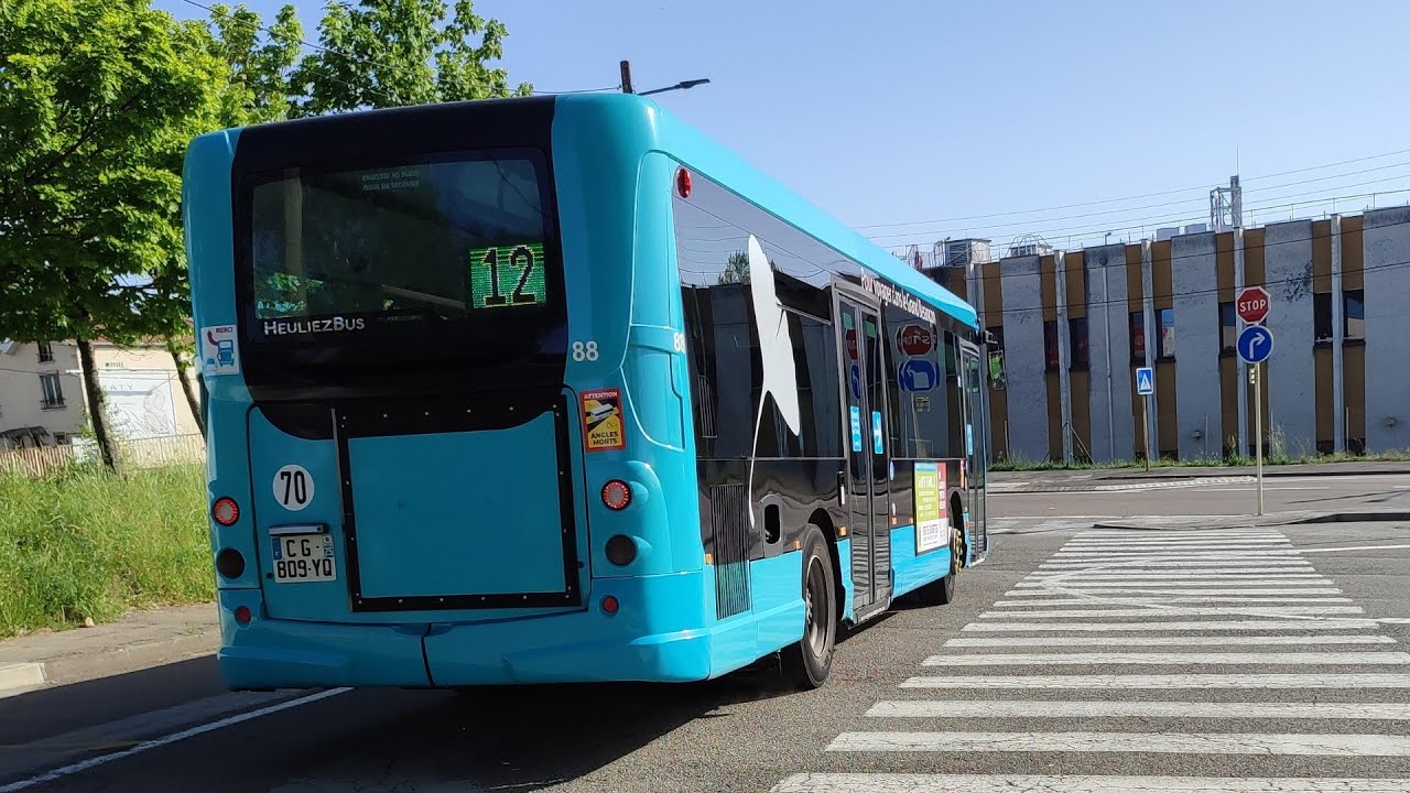 Roadmovie Heuliezbus GX 127L n.88 sur la ligne 12 de Ginko Besançon