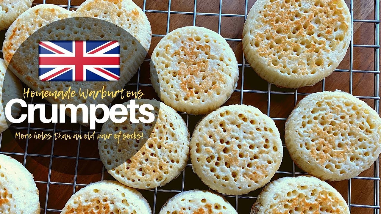 영국의 크럼펫 만들기. How to make Homemade Warburtons Crumpets.