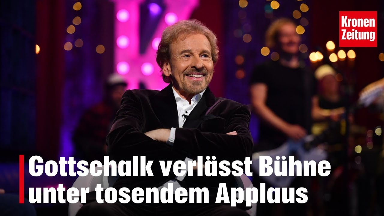 Gottschalk verl&auml;sst B&uuml;hne unter tosendem Applaus | krone.tv NEWS