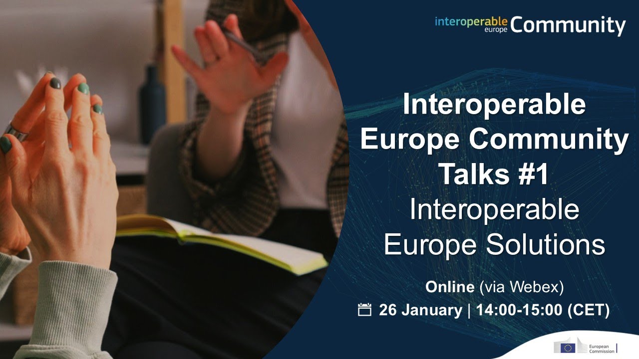 Interoperable Europe Community Talk #1 | Interoperable Europe Solutions