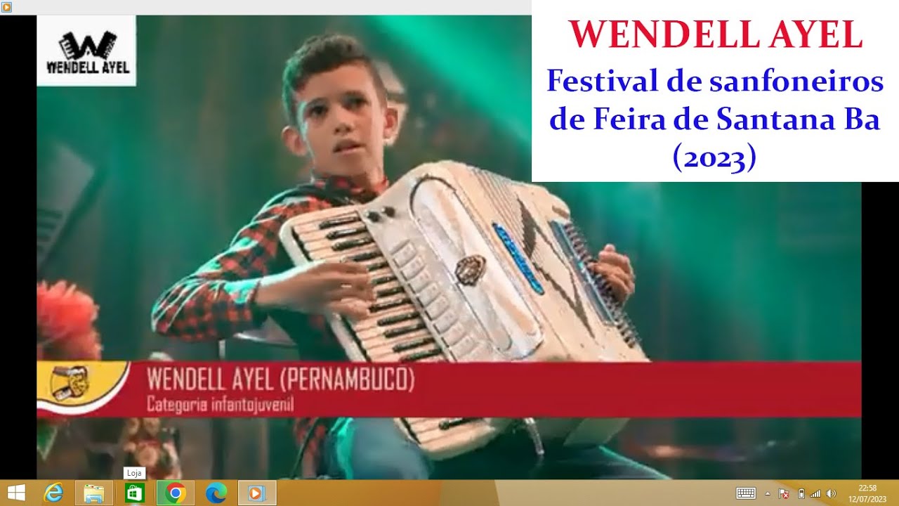 WENDELL AYEL NO FESTIVAL DE SANFONEIROS DE FEIRA DE SANTANA 2023