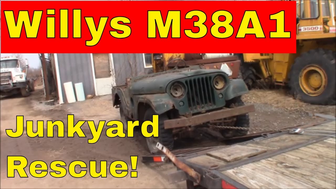Junkyard Rescue:  1953 Willys M38A1 Army Jeep!