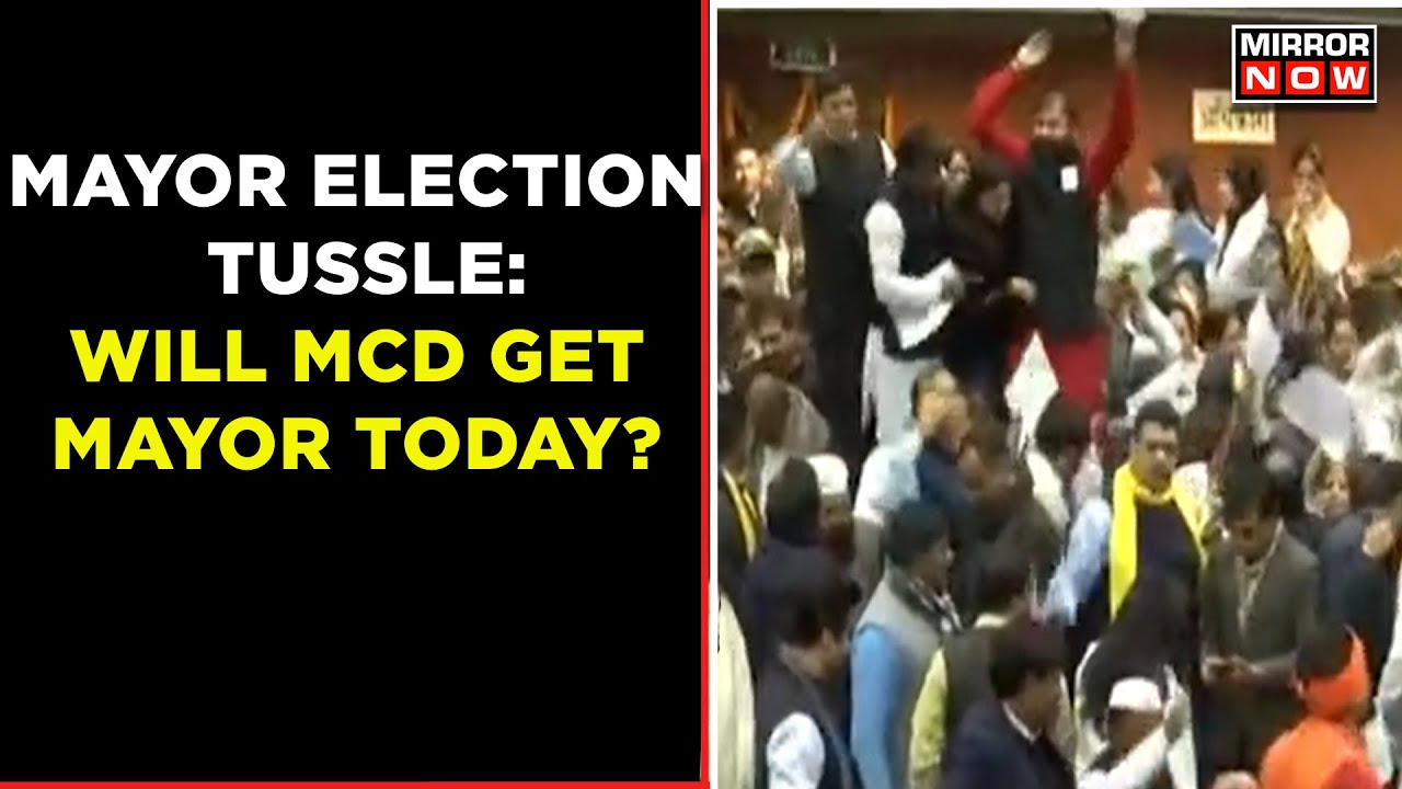 Fight For Mayor Election In Delhi Turns Ugly, Political Parties Break All Rules | Mirror Now