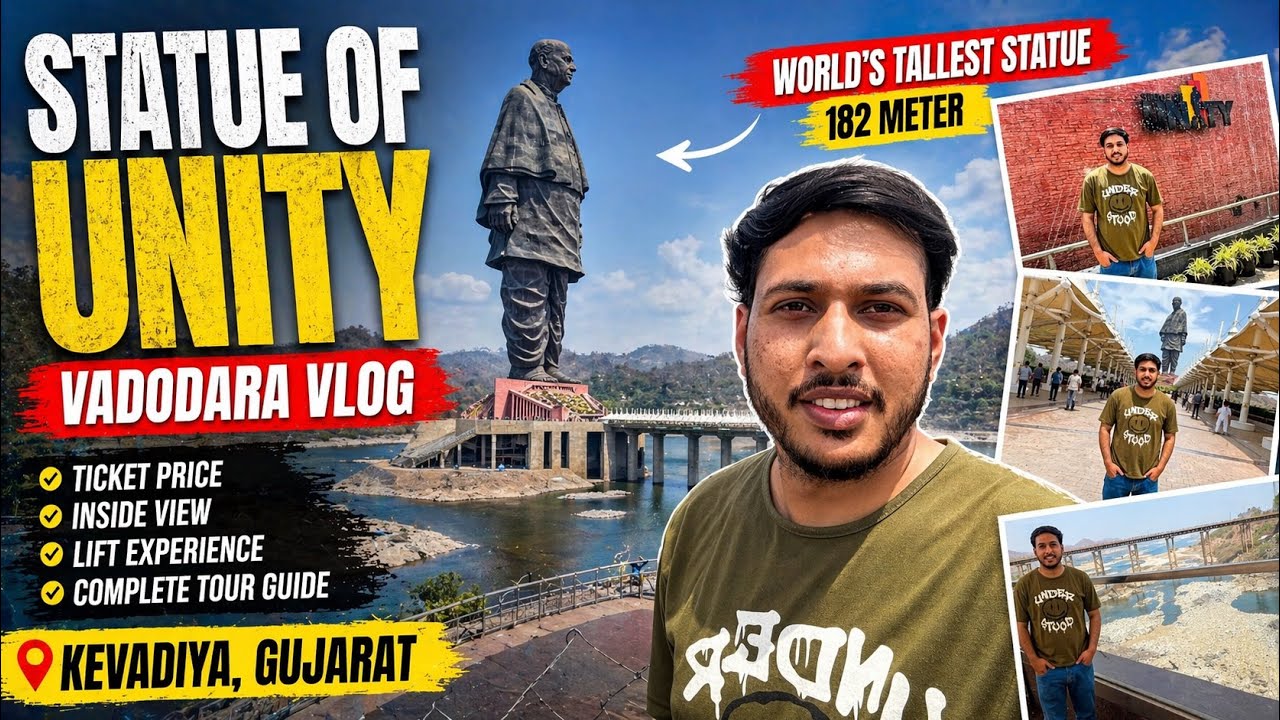 Statue of Unity Vadodara Vlog 2026 | Full Tour, Ticket Price, Inside View & Travel Guide
