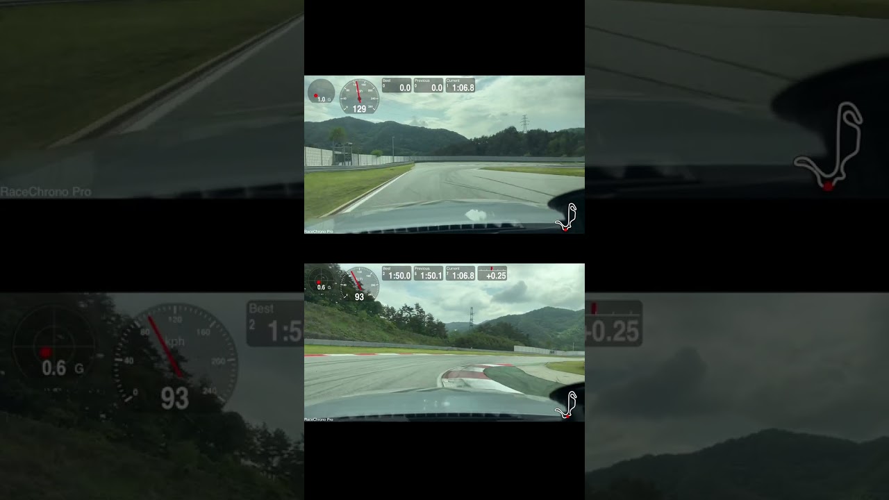 내차 (BMW M3신형 후륜) 인제 베랩 1분44초 근데 내가 탄게 아님 / 아래가 내가 운전 ㅋㅋ49초 외기온 20몇도