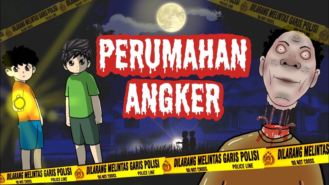 PERUMAHAN PALING ANGKER Di KOTAKU ! Animasi Horor Kartun Lucu Indonesia #hororkomedi #kartunhantu