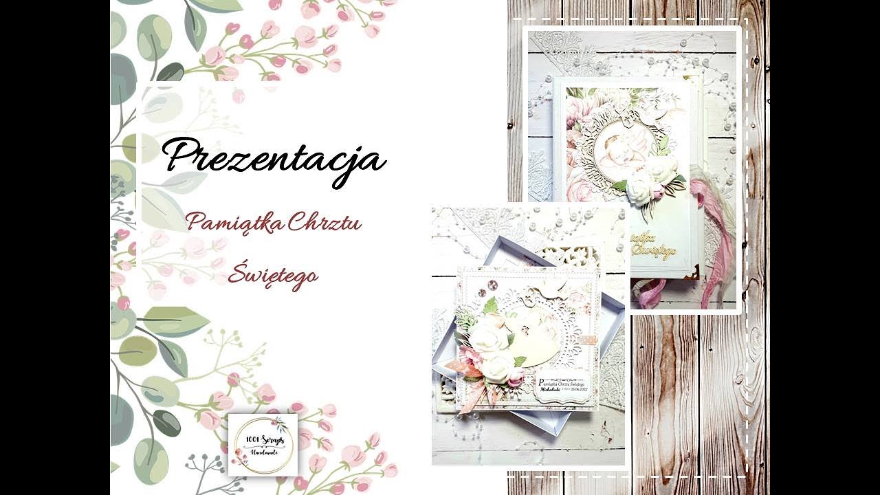 Pamiątka Chrztu Świętego dla Michalinki. Kolekcja Elegance. Scrapbooking! #lemoncraft, #elegance