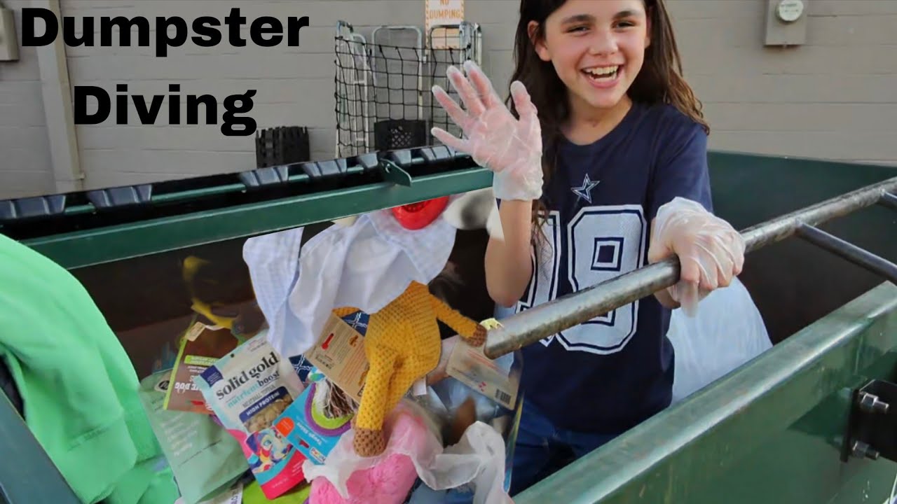 Dumpster Diving - we GOT BUSTED while in the dumpster !