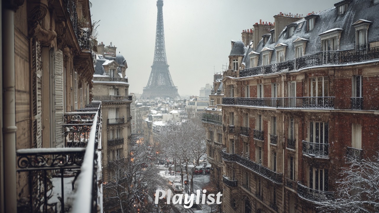 파리 에펠탑이 보이는 발코니에서 흐르는 감성플리 | Playlist