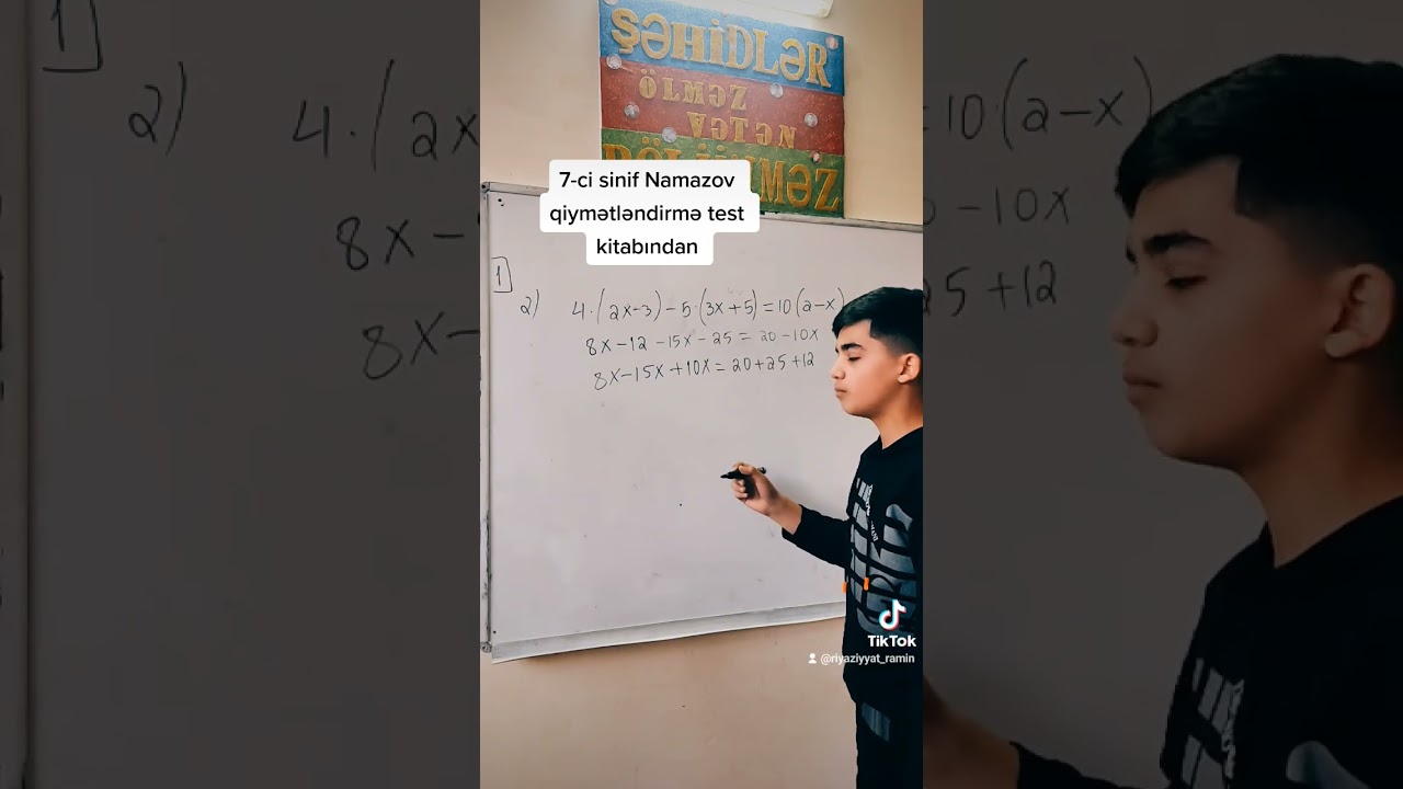 7-ci sinif Namazov qiymətləndirmə #riyaziyyat #maths #matematik #7sinif #7sınıfmatematik #7sınıf