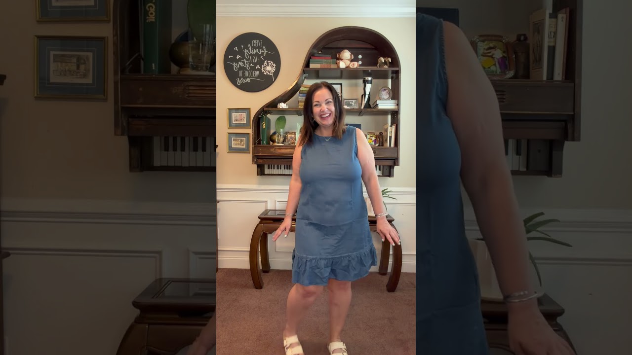 Sidefeel Denim Sundress Review | Sleeveless Ruffle Edge Jean Dress for Summer