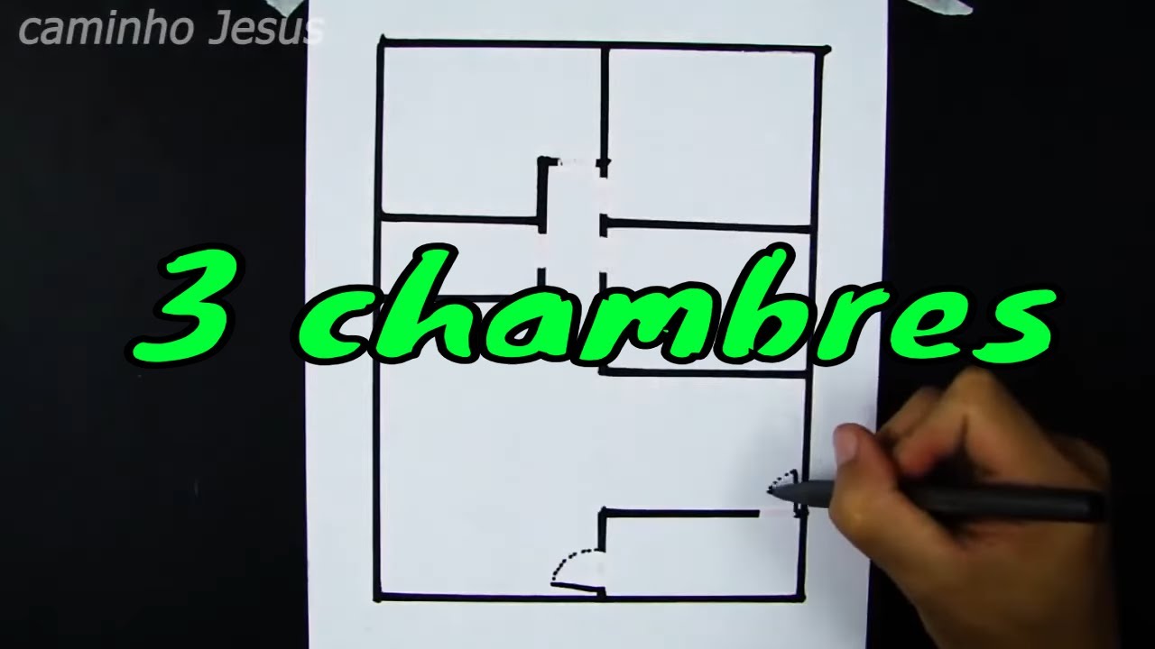 comment dessiner un plan de maison 3 chambres &eacute;tape par &eacute;tape