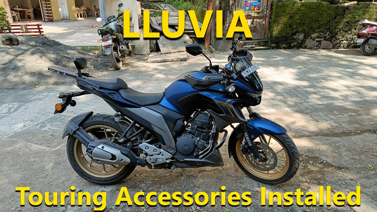 Accessorizing the FZS25 | LLUVIA Top Rack & Backrest Installed - Is it perfect? | FZS25 Mods