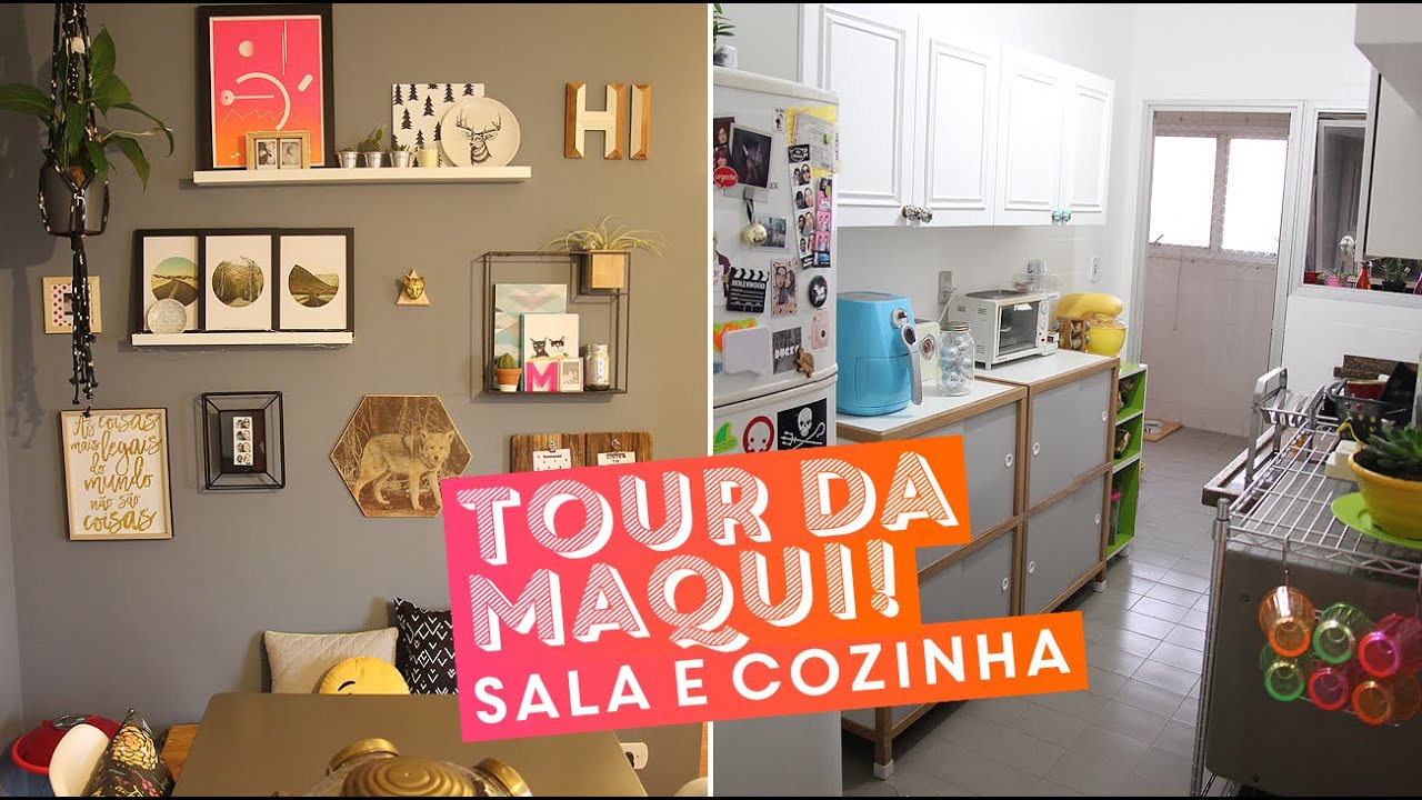 Tour na casa da Maqui: sala e cozinha • Karol Pinheiro