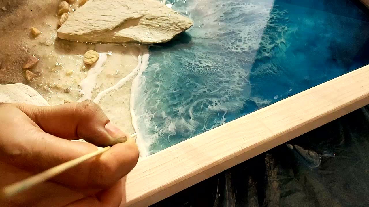 Jak zrobić ocean z żywicy epoksydowej,łatwy samouczek żywicy epoksydowej.