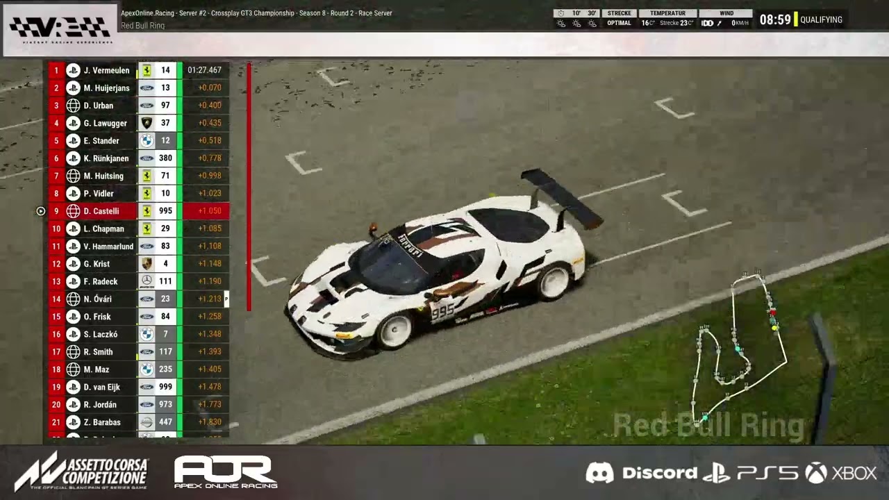 Crossplay GT3 Championship by Apex Online Racing // Season 8 // Race 2 // Red Bull Ring