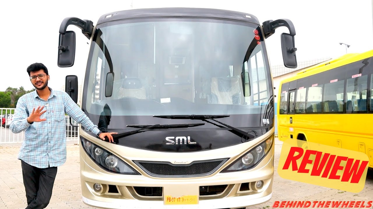 2022 SML Isuzu Executive LX Bus Detailed Walkaround Review | 22 Seater Luxury AC Staff BS-6 Bus