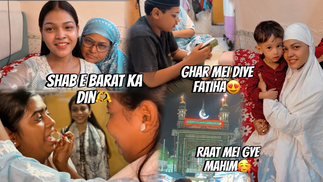 Shab e barat ke din diye ghar mei fatiha😍 | sab gyee mahim🥰 | SARAH’S VLOG