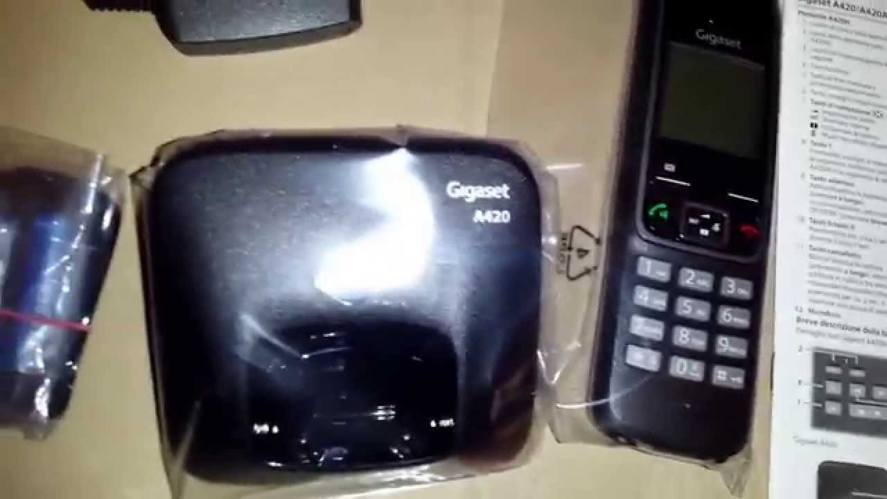 Unboxing Cordless Siemens gigaset  A420