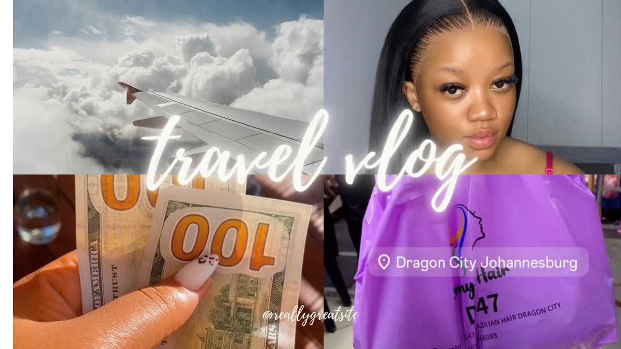 Two nights in capetown/ travelling to jhb/ first time in dragon city new hair