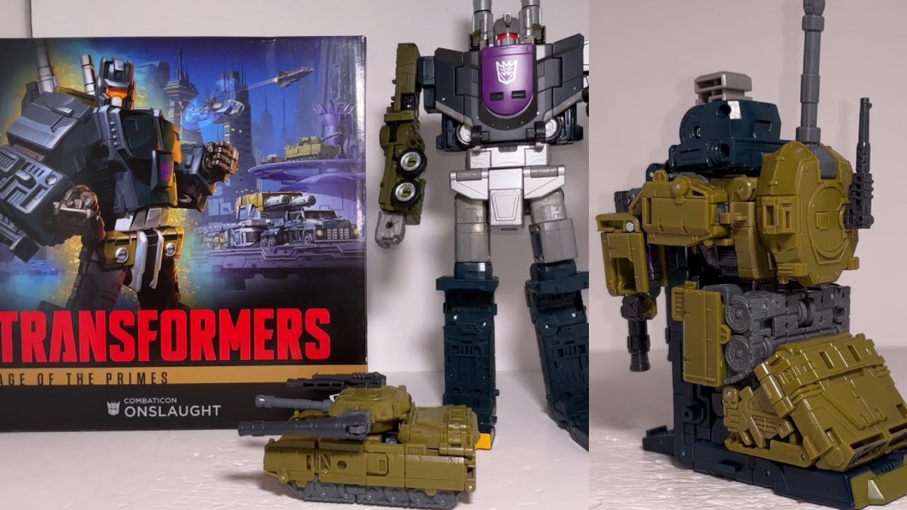 How to transform & assemble Brawl for Bruticus leg. Age of the primes onslaught combaticon combiner