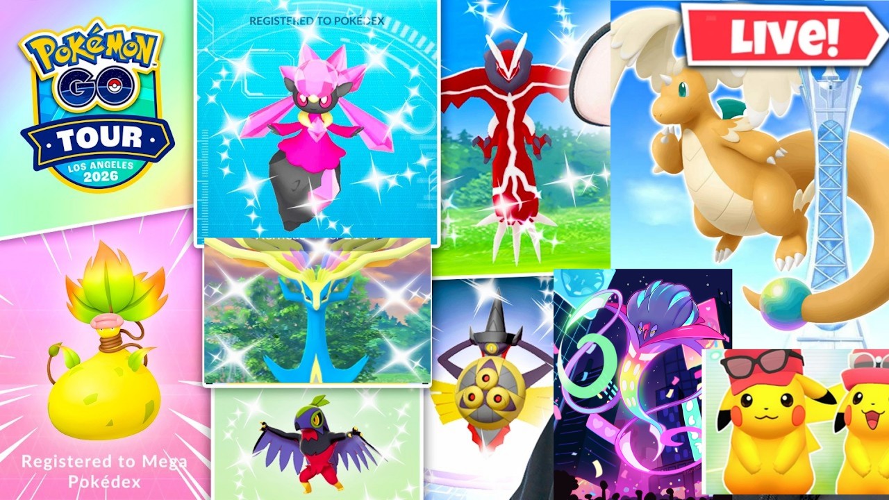 Hunting✨️Shiny Mega Dragonite & Kalos Tour Live in Pokemon Go