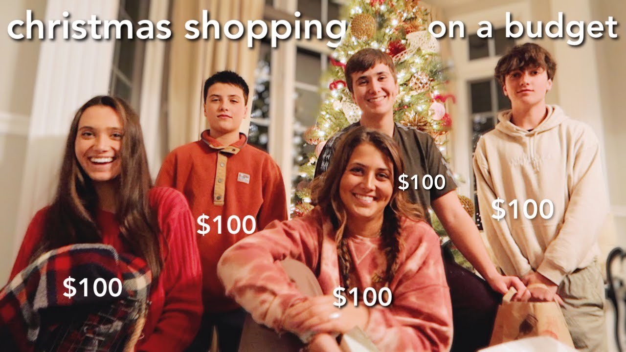 $100 christmas shopping (vlog & haul) w/ my siblings